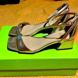 Sam Edelman Wilson Gold Heeled Sandal- size 6.5